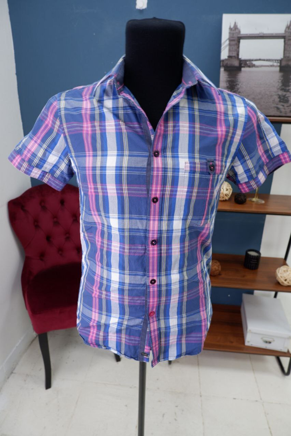 Рубашка Jack&Jones стильная 44 размер