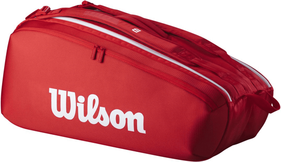 Сумка теннисная Wilson Super Tour Red 9PK (2025), арт. WR8036701001