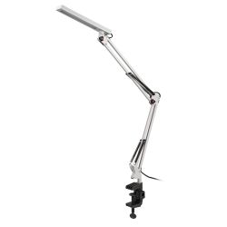 Настольный светильник ЭРА NLED-507-8W-W светодиодный на струбцине белый | Светодиодные настольные лампы