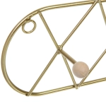 Ключница металлическая 5 крючков «ЛОФТ ВОСТ», эбби, цвет золото, 41*10,5см (лейбл Селфи)