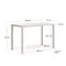 Culip Алюминиевый барный стол с порошковым покрытием белого цвета 150 x 77 см