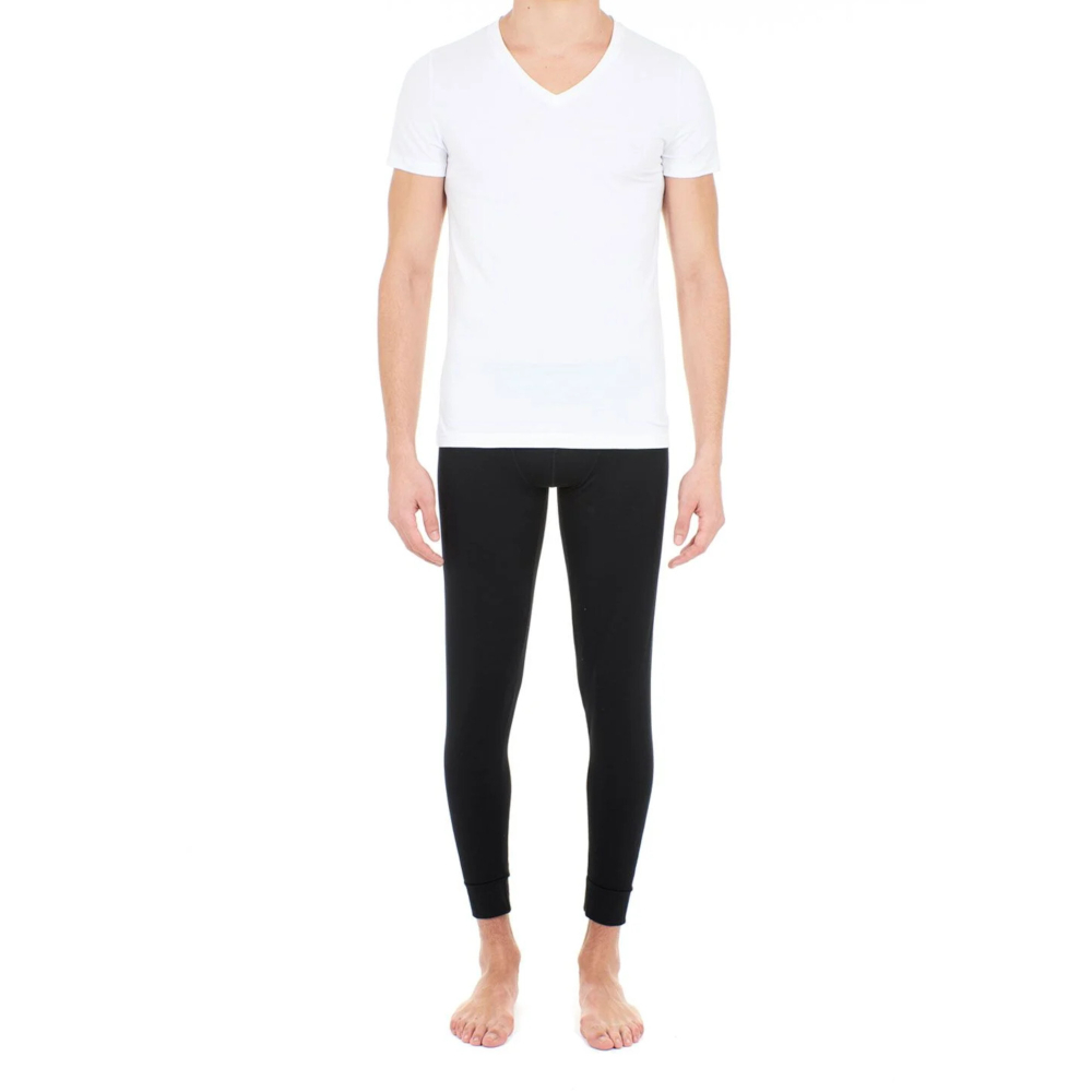Мужская футболка белая HOM SUPREME COTTON Tee-Shirt V Neck 401331_400003