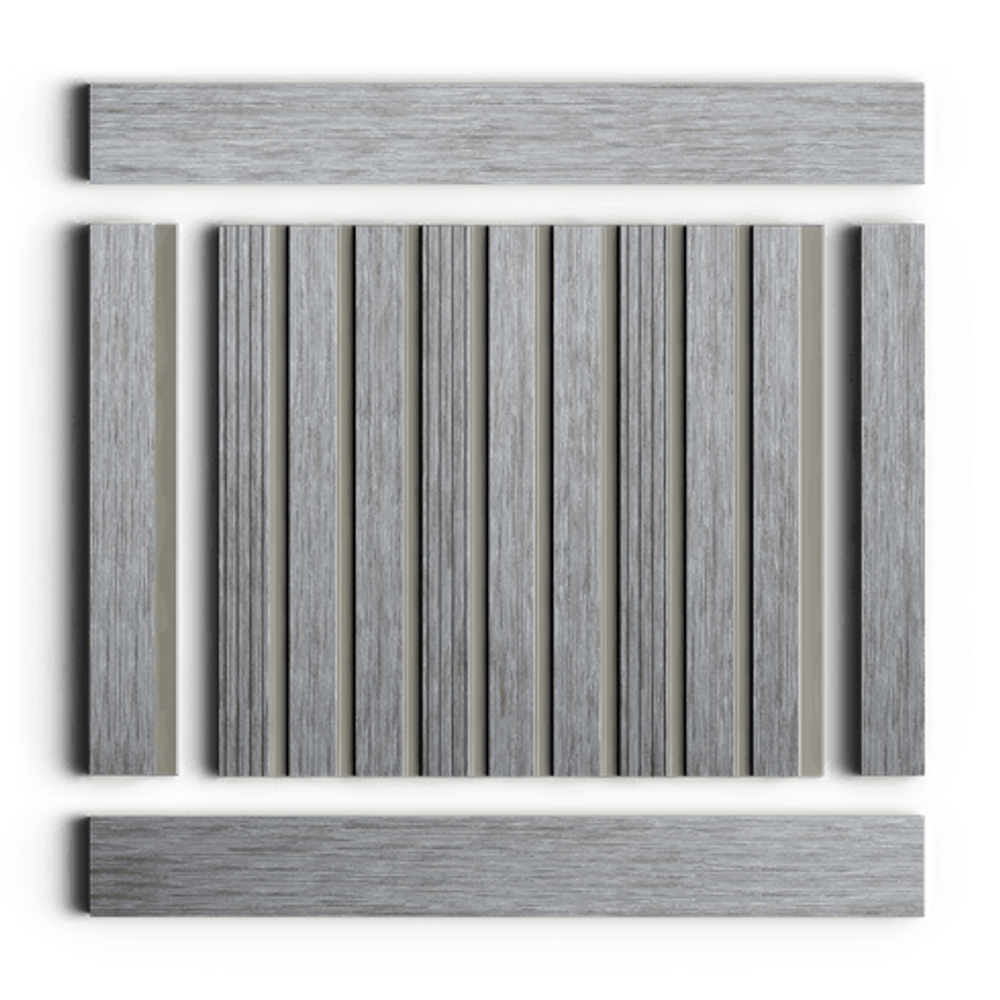 Стеновая панель HiWood декорированная, 270x12 см