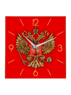 Часы  настенные (красный)