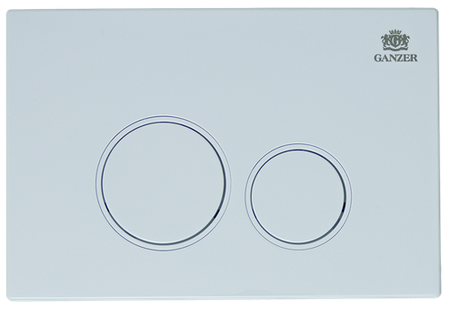 Кнопка для инсталляции с КРУГ. клав. (БЕЛЫЙ)  GANZER  (24/1шт)