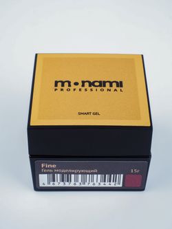 Monami Smart Fine Gel - Гель жесткий моделирующий бордовый, 15гр