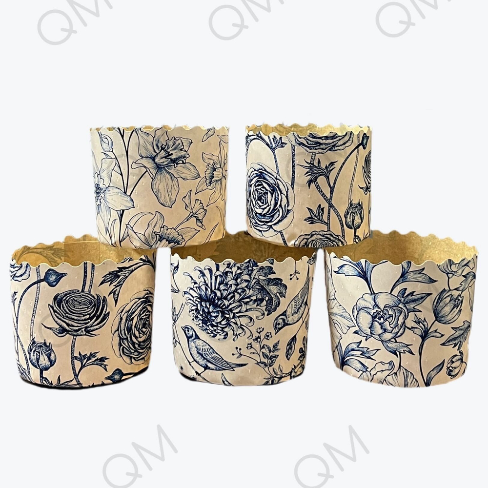 Форма бумажная под кулич 70/60 мм "Фарфор" от 20 шт/1 упак