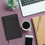 Ежедневник датированный 2023 А5 138x213 мм BRAUBERG "Imperial", под кожу, черный, 114036