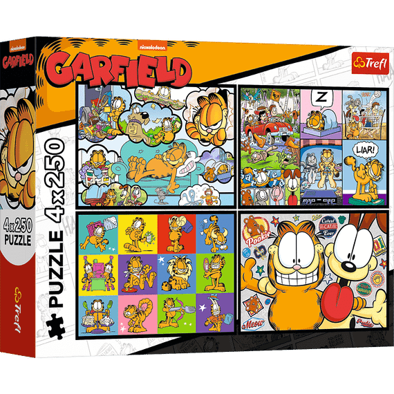Pazl / Пазлы / Puzzles - "4x250" - Garfield doesn't like Mondays / Garfield