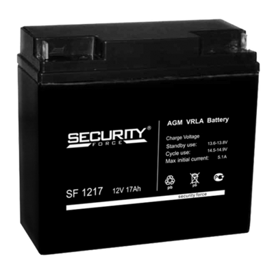 Аккумулятор 17,0 А/ч (SF 1217), ЧЕРНЫЙ, (4614030010010)