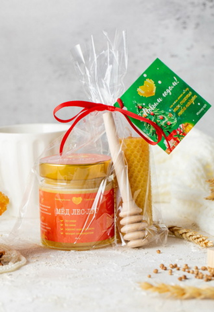 Набор №125 "Мёд 280гр+ложка+свечка"