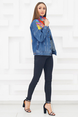 LIGVIANNI Джинсовая куртка Denim Jacket PRINT