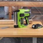 Нейлер аккумуляторный GREENWORKS GD24BN 24V, АКБ 2Ач и ЗУ 3400707CUA