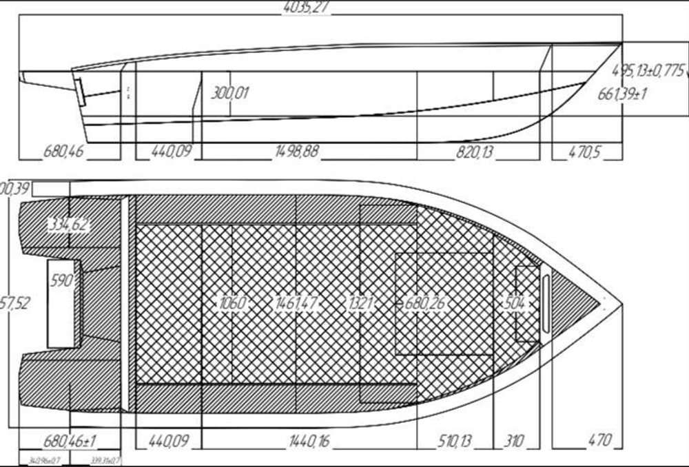 Алюминиевая лодка Гиргис 370