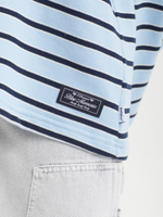Женская Рубашка Stripe Polo Hockey Jersey Blue