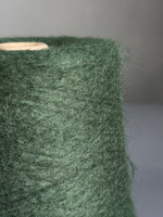 Пряжа Ilaria Aurora (67% супер кид мохер 28% па 5% меринос) 1000м/100 гр, зеленый
