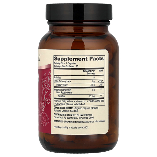 Dr. Mercola, органическая ферментированная свекла, 60 капсул