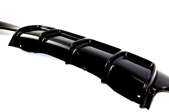 Диффузор заднего бампера глянцево - черный V.3 для BMW 4 F32 F33 F36 2013-2020 Coupe Cabrio Gran Coupe