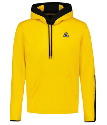 Мужская теннисная кофта Le Coq Sportif TECH Hoody N°1 SS23 - желтый