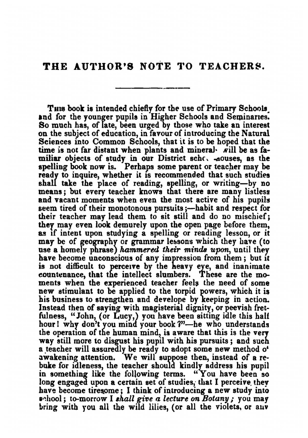 Botany for Beginners. An Introduction to 'Mrs. Lincoln's Lectures on Botany | Lincoln Phelps