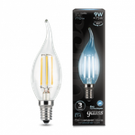 Лампа Gauss LED Filament Свеча на ветру 9W E14 710lm 4100K  104801209