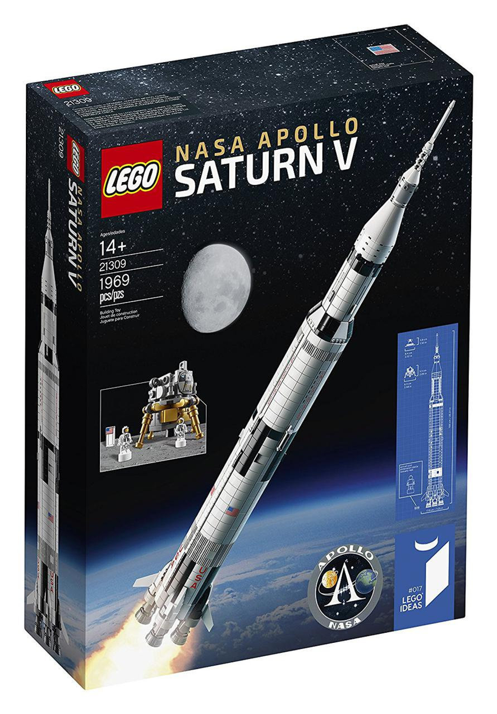 LEGO Ideas: Ракета-носитель Сатурн-5 21309 — NASA Apollo Saturn V — Лего Идеи