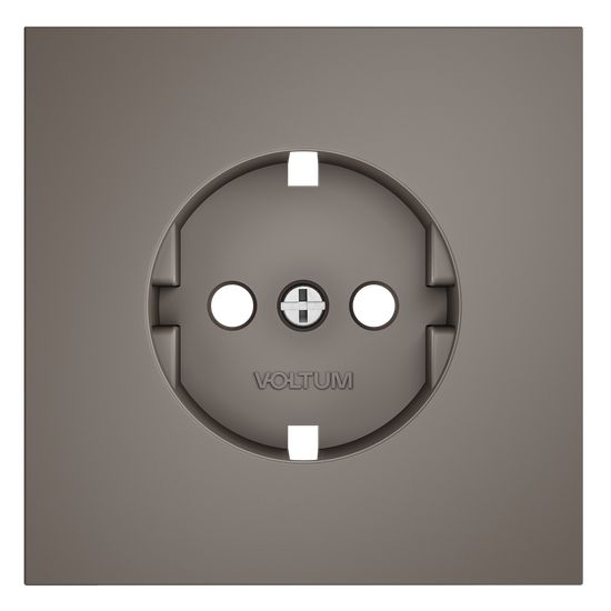 Накладка для розетки с заземлением, S70 (капучино)