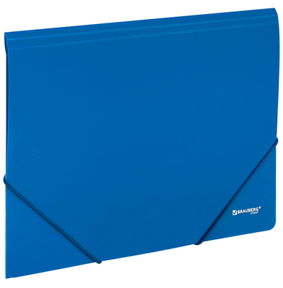 Папка на резинках А4 0,5мм. "Universal" синяя, до 300л. (BRAUBERG)
