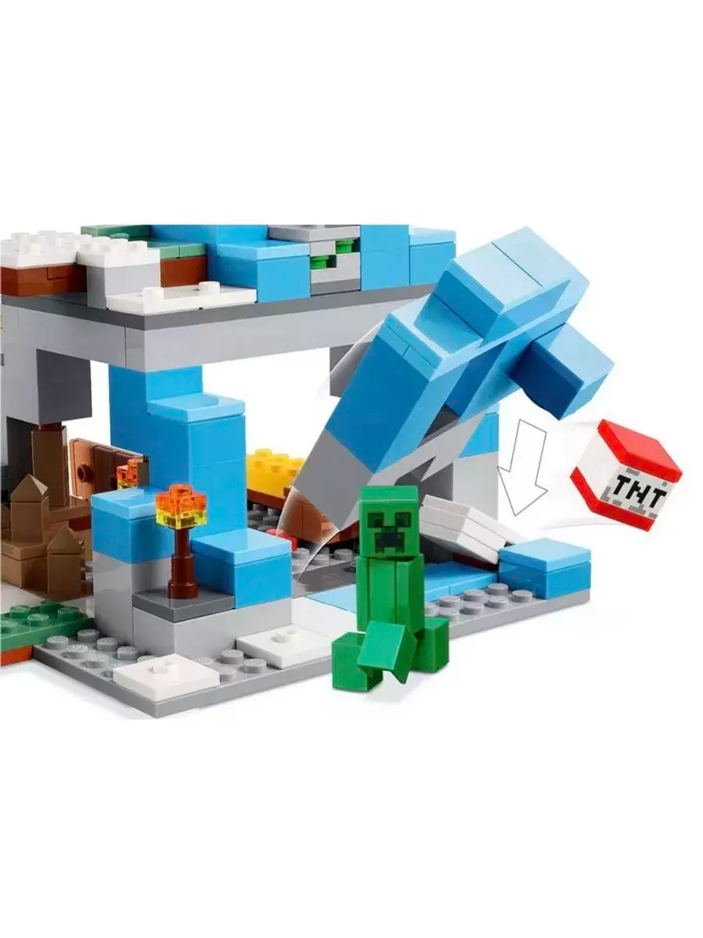 Конструктор Майнкрафт Ледяные вершины 321 дет 1031
