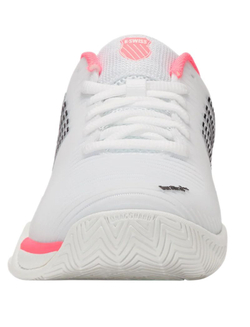 Женские Кроссовки теннисные K-Swiss Hypercourt Express 2 - white/neon pastel pink/black