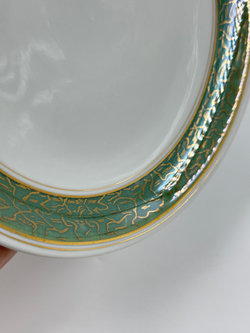 Чайное трио с зелёной каймой