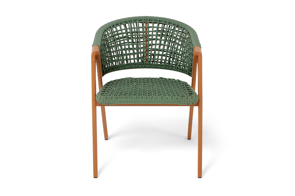 "Амстердам" плетеный стул из искусственного ротанга, цвет зеленый