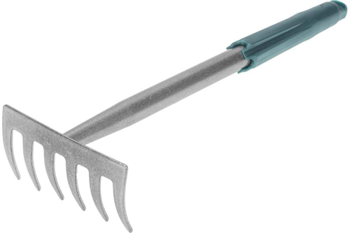 ГРАБЛИ 6 ПРЯМЫХ ЗУБЬЕВ С МЕТАЛЛИЧЕСКОЙ РУЧКОЙ ЧЕТЫРЕ СЕЗОНА 64-0017