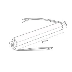 UET-VAT-060A20 12V IP20 Блок питания ультратонкий. 60Вт. Металлический корпус. TM Uniel