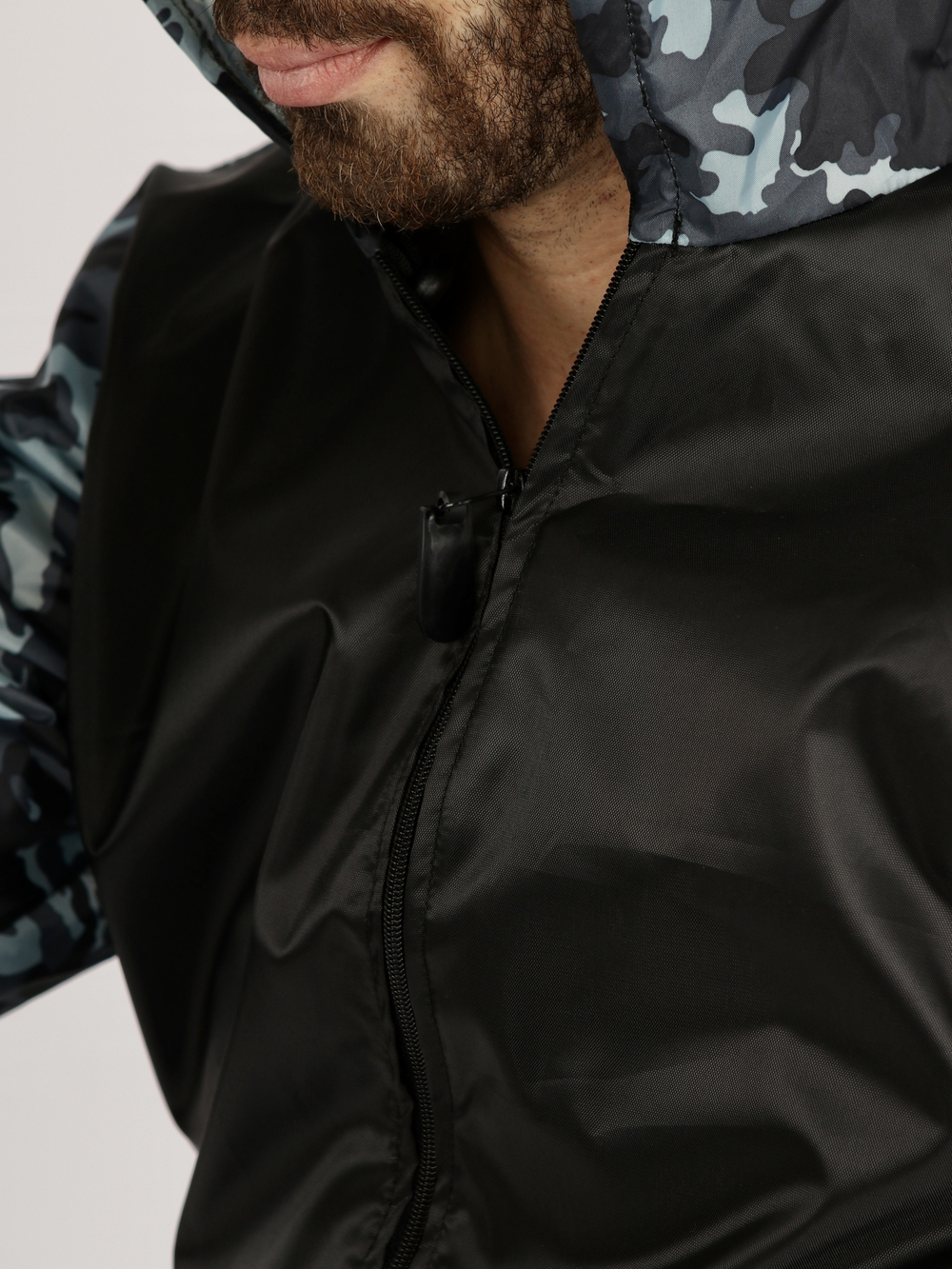 Костюм для активного отдыха Prival Ветровлагозащитный, мужской, чёрный + кмф Город