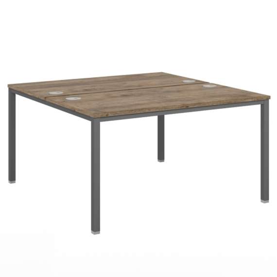 Стол-тандем 1400х1432х750 для 2 рабочих мест на металлокаркасе Lite VL-41