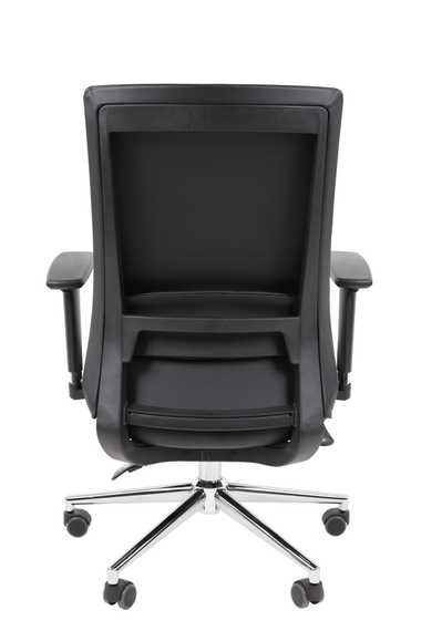 Офисное кресло Chairman 500LUX Россия экокожа черный БП