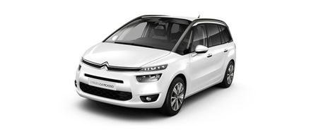 Багажники на Citroen C4  Picasso II 2013-2019 на низкие рейлинги