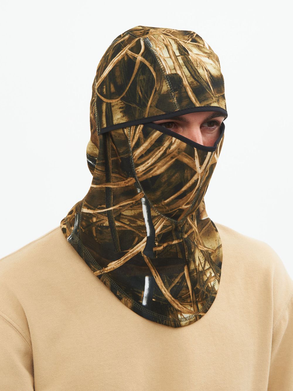 Шлем-маска ткань Alova Windblock цвет Камыш