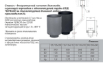 Стакан КПД чёрный D120/200 мм