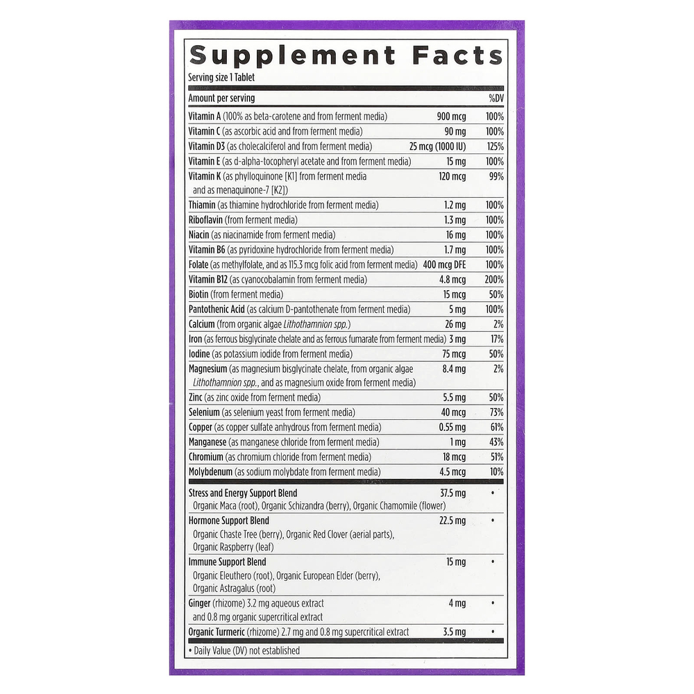 New Chapter, One Daily Every Woman's, мультивитамины, 48 вегетарианских таблеток