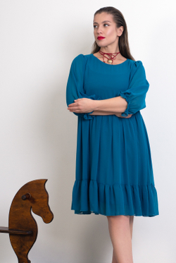 Платье женское 4017АП, морск.волна #284Мво054017АП