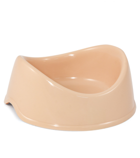 Миска пластиковая "Бисквит", бежевая, 0,15л