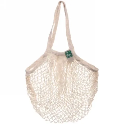 Сумка - шоппер авоська «ТРЕНДИ», цвет пастельно бежевый, 37*62см (лейбл Селфи)