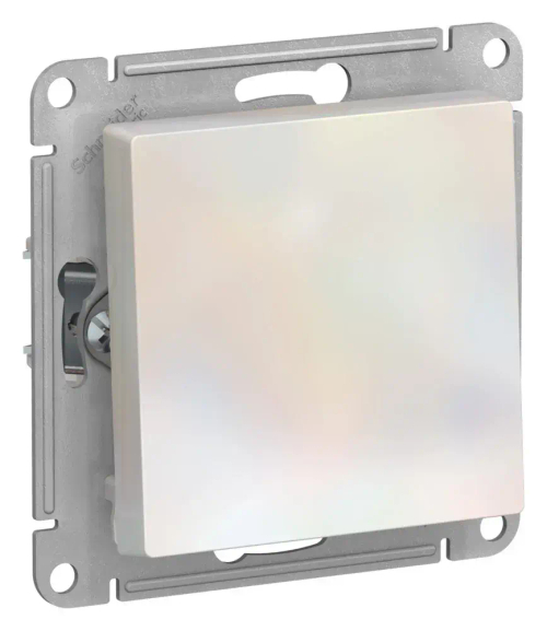 ATLASDESIGN 1-клавишный ВЫКЛЮЧАТЕЛЬ 2-полюсный, 10АХ, механизм, ЖЕМЧУГ