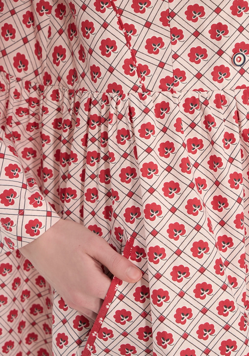 Платье «Узоры 2», красный