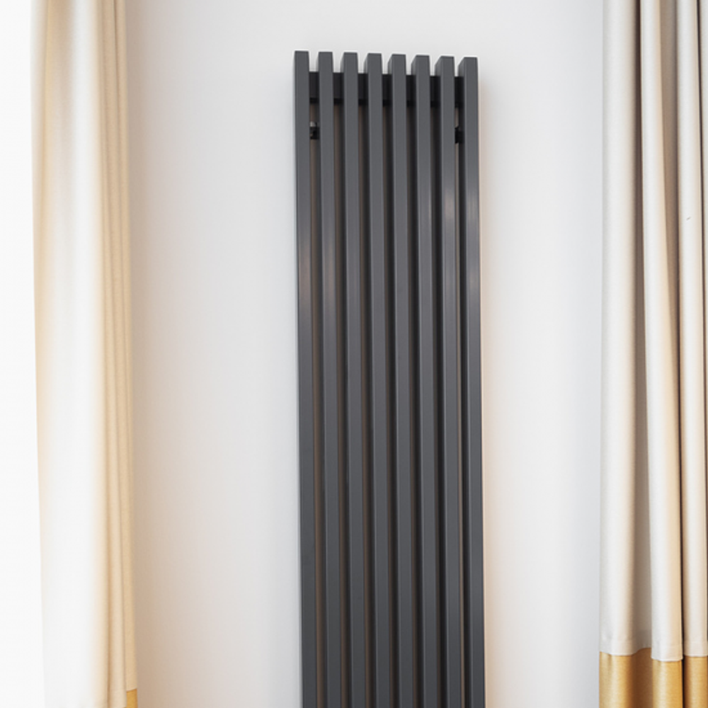 Радиатор WARMMET электрический настенный вертикальный Luxe 60VE СЕРЫЙ RAL7040