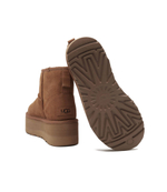 Кожаные угли classic mini platform UGG - коричневый(1134991)