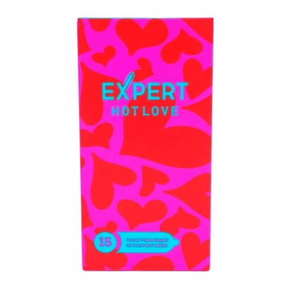 Презервативы EXPERT Hot Love, с разогревающим эффектом, 15 шт