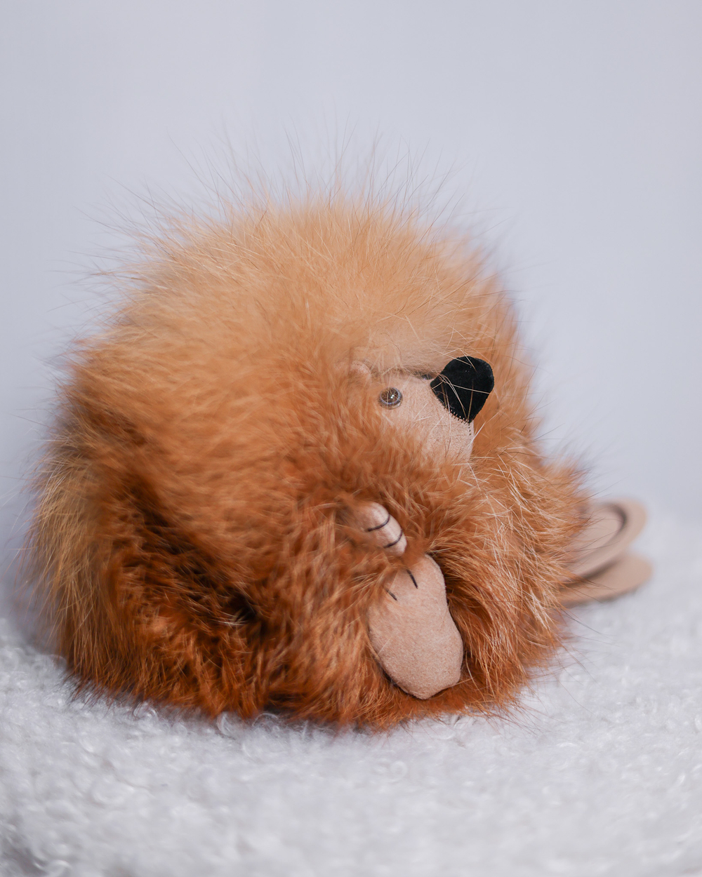 Ёжик Тофу (большой) мех лисы